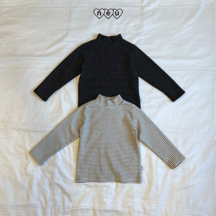 Neu - Korean Children Fashion - #magicofchildhood - Stripe Finger Tee