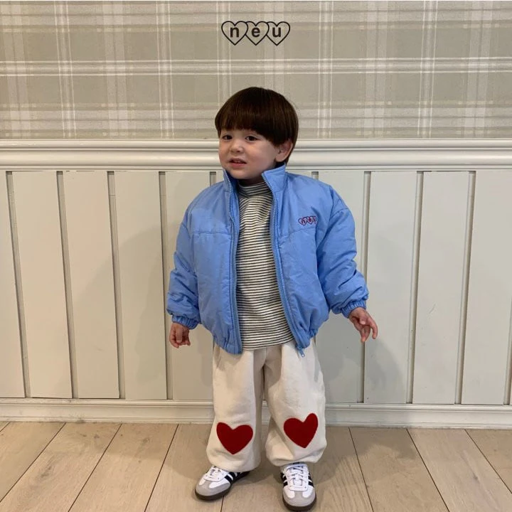 Neu - Korean Children Fashion - #todddlerfashion - Heart Patch Pants - 11