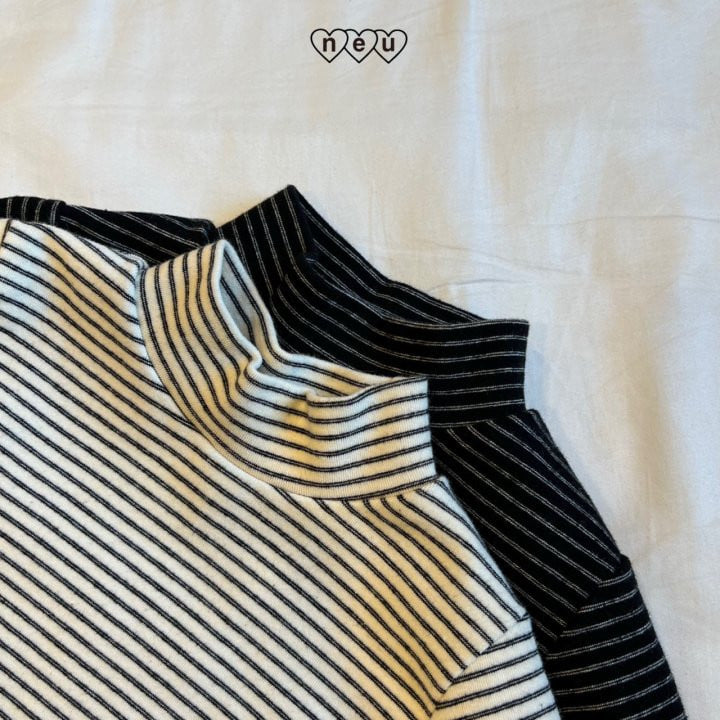 Neu - Korean Children Fashion - #toddlerclothing - Stripe Finger Tee - 5