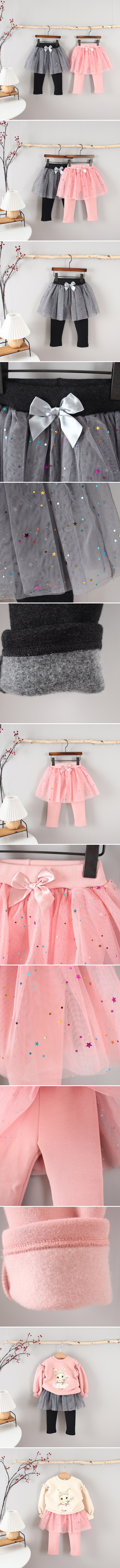 New Pierrot - Korean Children Fashion - #stylishchildhood - Colorfully Star Skirt Leggings