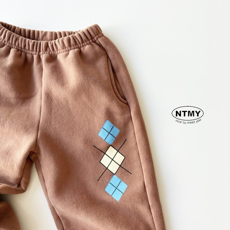 Nice To Meet You - Korean Children Fashion - #Kfashion4kids - Argyle Jogger Pants - 5