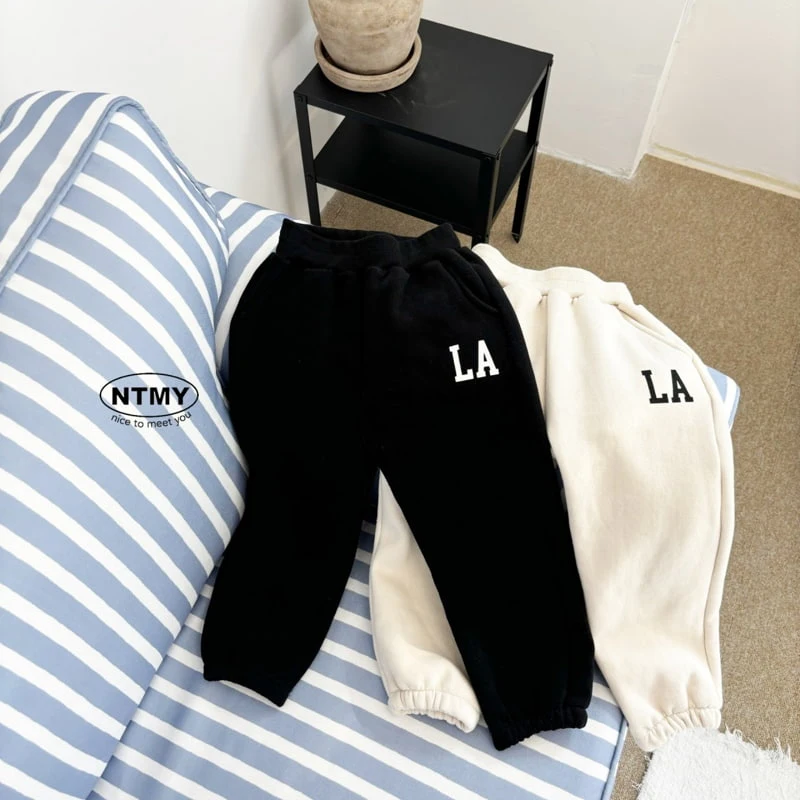 Nice To Meet You - Korean Children Fashion - #childofig - LA Jogger Pants - 2