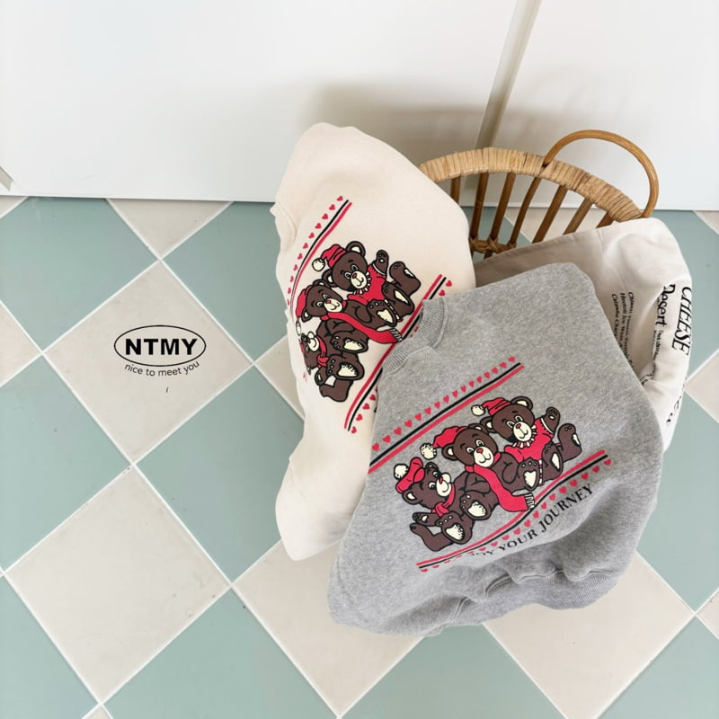 Nice To Meet You - Korean Children Fashion - #childrensboutique - Three Bears Sweatshirt - 9