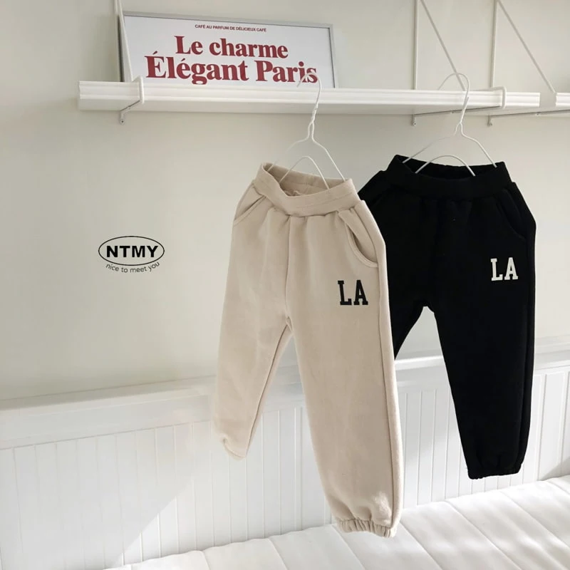 Nice To Meet You - Korean Children Fashion - #childrensboutique - LA Jogger Pants - 3