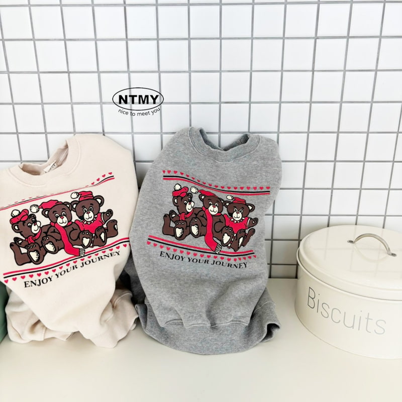 Nice To Meet You - Korean Children Fashion - #designkidswear - Three Bears Sweatshirt - 10