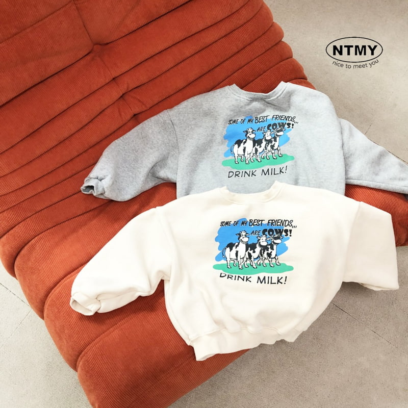 Nice To Meet You - Korean Children Fashion - #designkidswear - Milk Cow Sweatshirt - 8