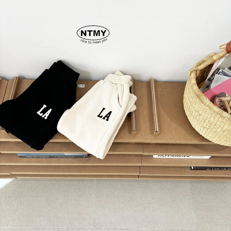 Nice To Meet You - Korean Children Fashion - #childrensboutique - LA Jogger Pants - 4