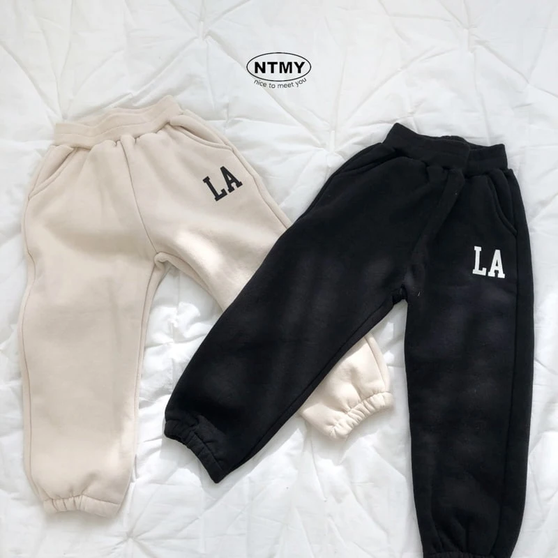 Nice To Meet You - Korean Children Fashion - #discoveringself - LA Jogger Pants - 5