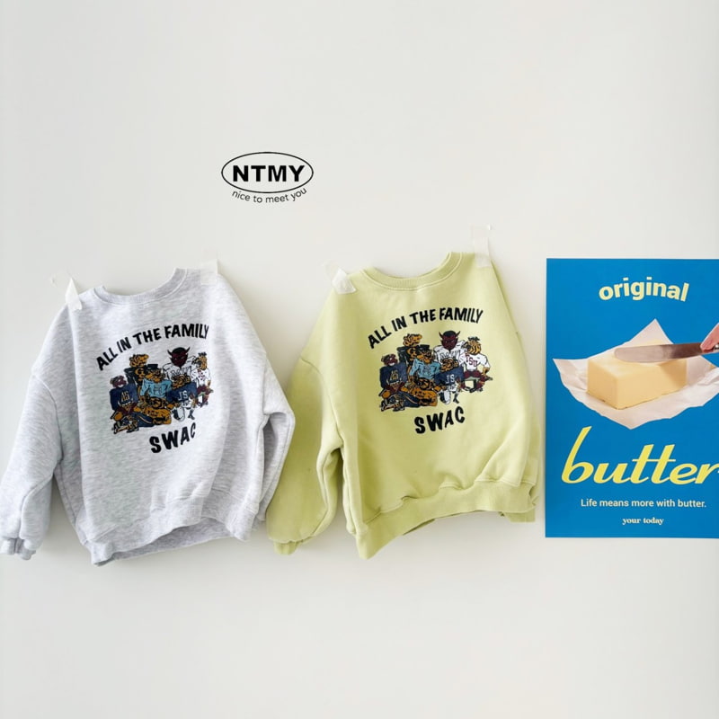 Nice To Meet You - Korean Children Fashion - #discoveringself - Family Sweatshirt