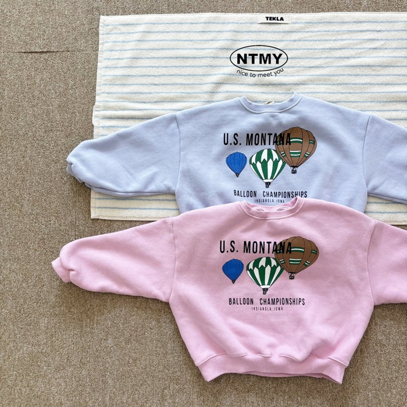 Nice To Meet You - Korean Children Fashion - #fashionkids - Hot Air Balloon Sweatshirt - 7