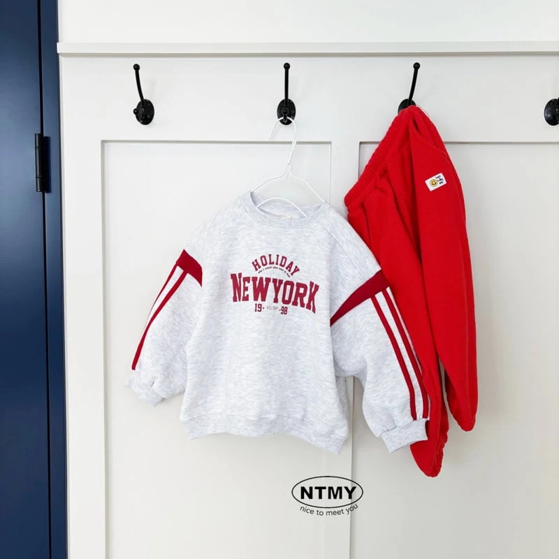 Nice To Meet You - Korean Children Fashion - #fashionkids - New York Tape Sweatshirt - 3