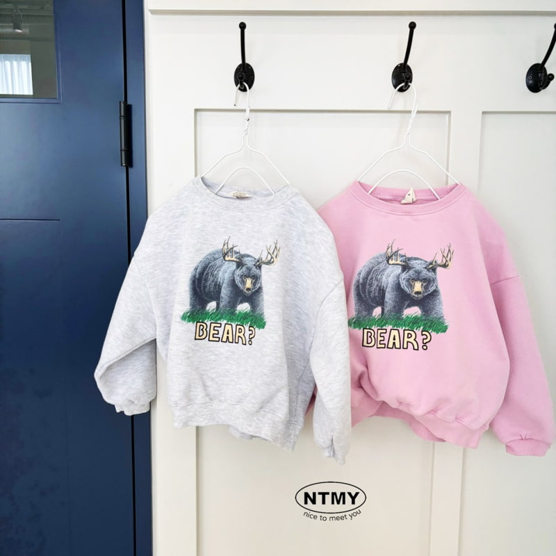 Nice To Meet You - Korean Children Fashion - #fashionkids - Horn Bear Sweatshirt