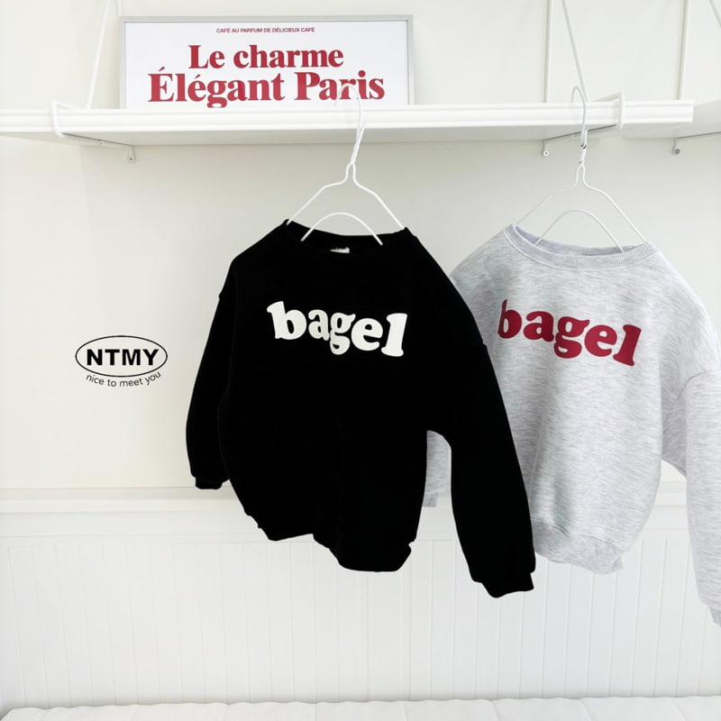 Nice To Meet You - Korean Children Fashion - #fashionkids - Bagel Sweatshirt - 5