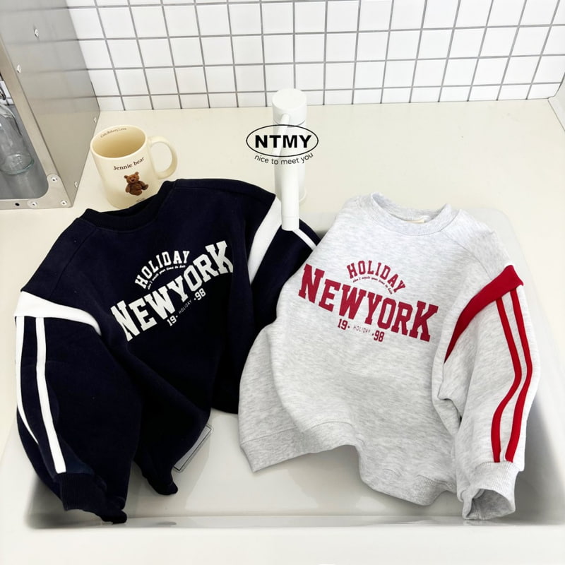 Nice To Meet You - Korean Children Fashion - #fashionkids - New York Tape Sweatshirt - 4