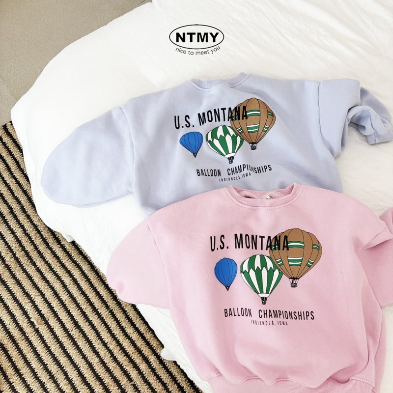 Nice To Meet You - Korean Children Fashion - #kidsstore - Hot Air Balloon Sweatshirt - 9