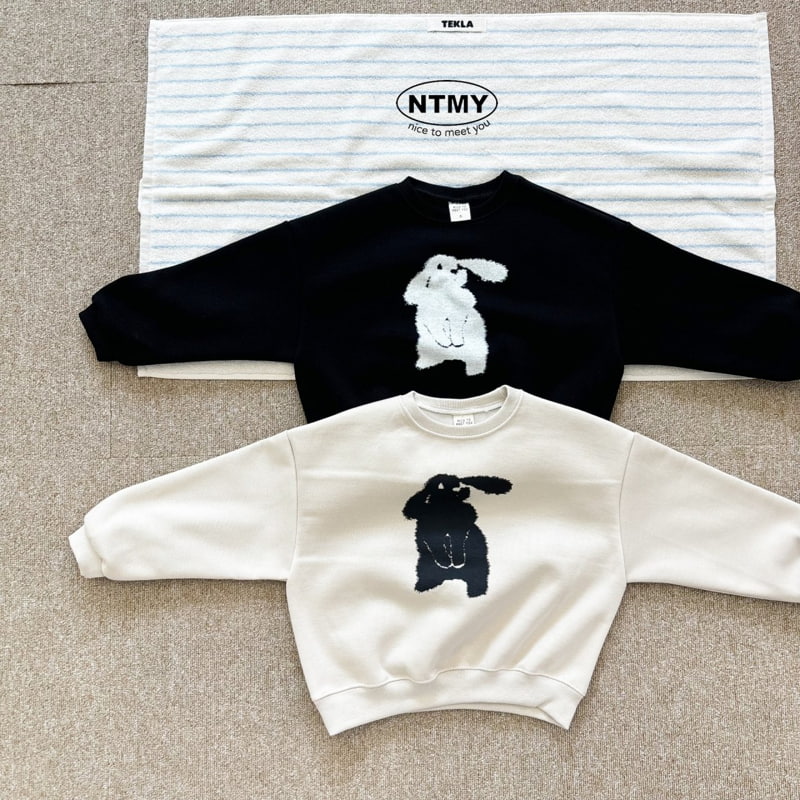 Nice To Meet You - Korean Children Fashion - #kidsstore - Rabbit Sweatshirt - 5