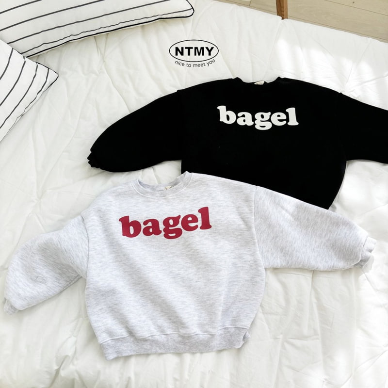 Nice To Meet You - Korean Children Fashion - #kidzfashiontrend - Bagel Sweatshirt - 8