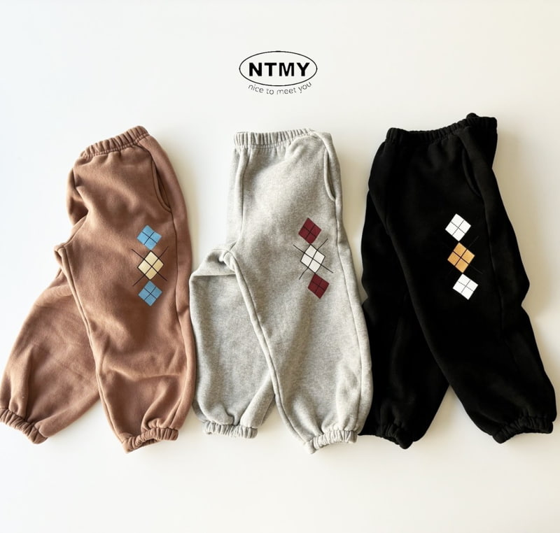 Nice To Meet You - Korean Children Fashion - #littlefashionista - Argyle Jogger Pants - 6