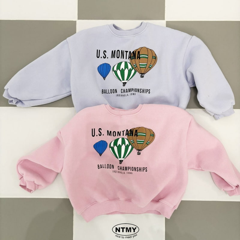 Nice To Meet You - Korean Children Fashion - #littlefashionista - Hot Air Balloon Sweatshirt - 12