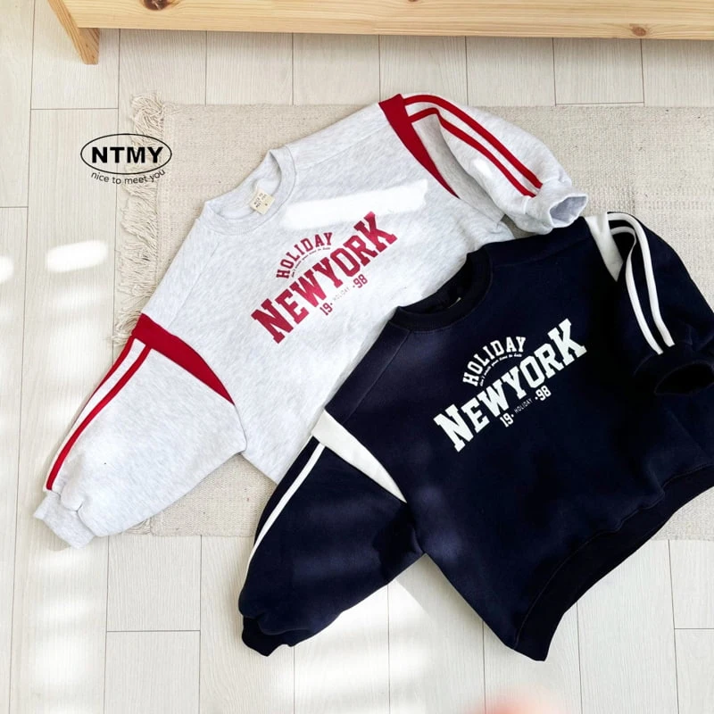 Nice To Meet You - Korean Children Fashion - #littlefashionista - New York Tape Sweatshirt - 8