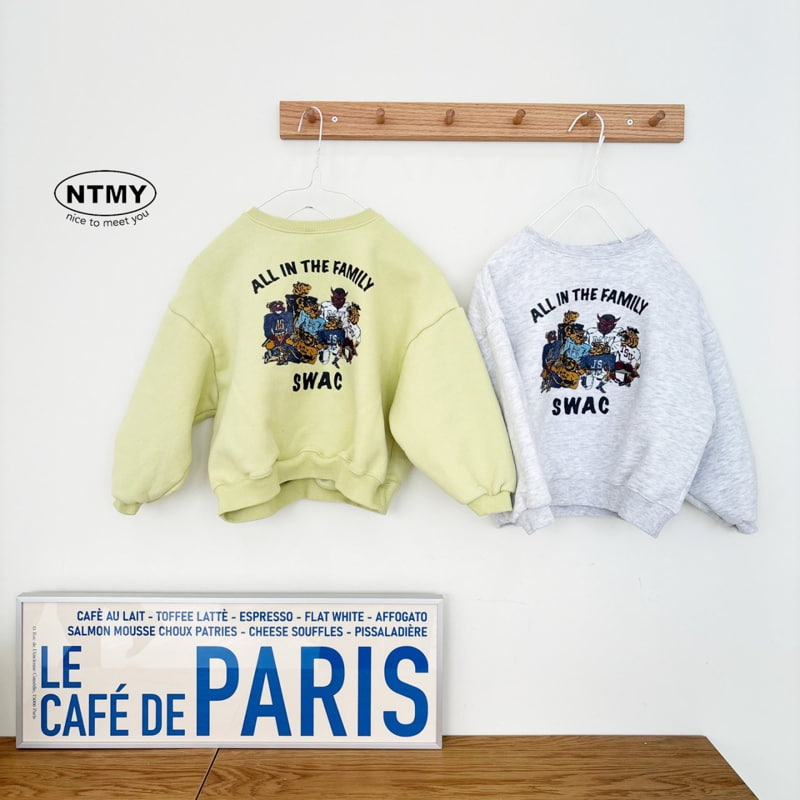 Nice To Meet You - Korean Children Fashion - #littlefashionista - Family Sweatshirt - 7