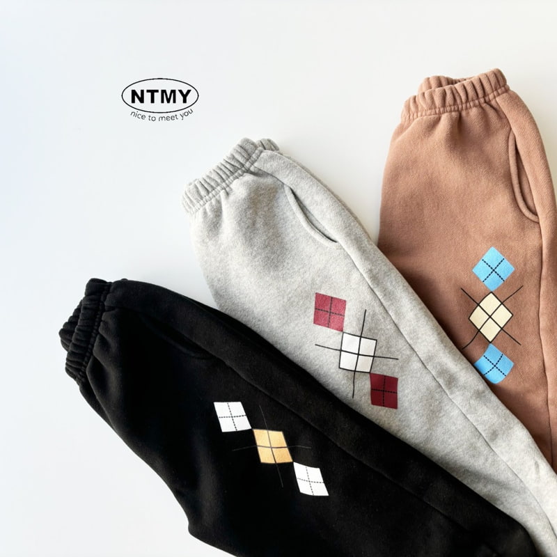 Nice To Meet You - Korean Children Fashion - #magicofchildhood - Argyle Jogger Pants - 7