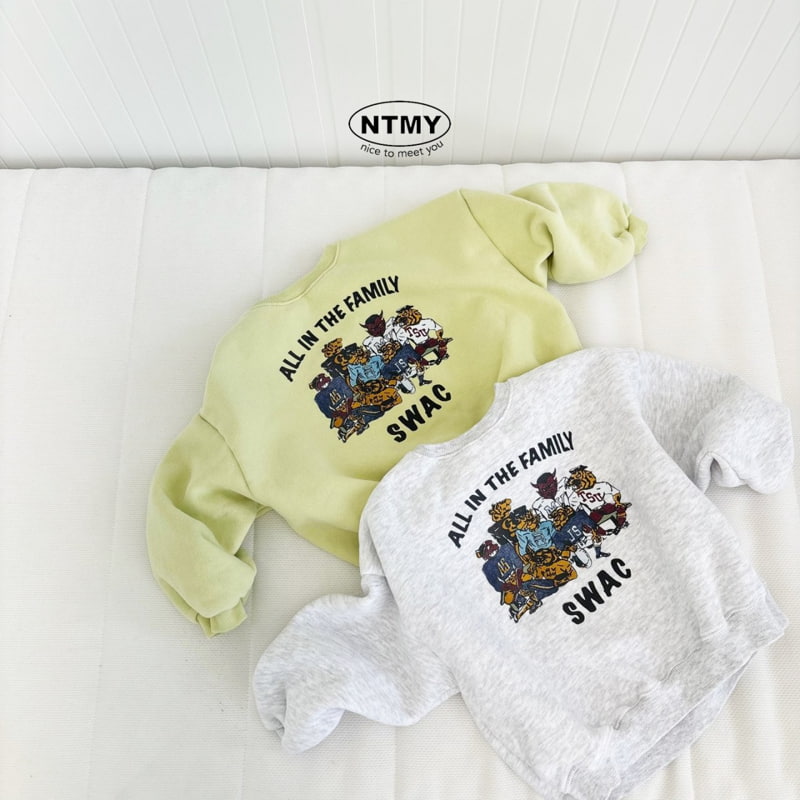 Nice To Meet You - Korean Children Fashion - #magicofchildhood - Family Sweatshirt - 8