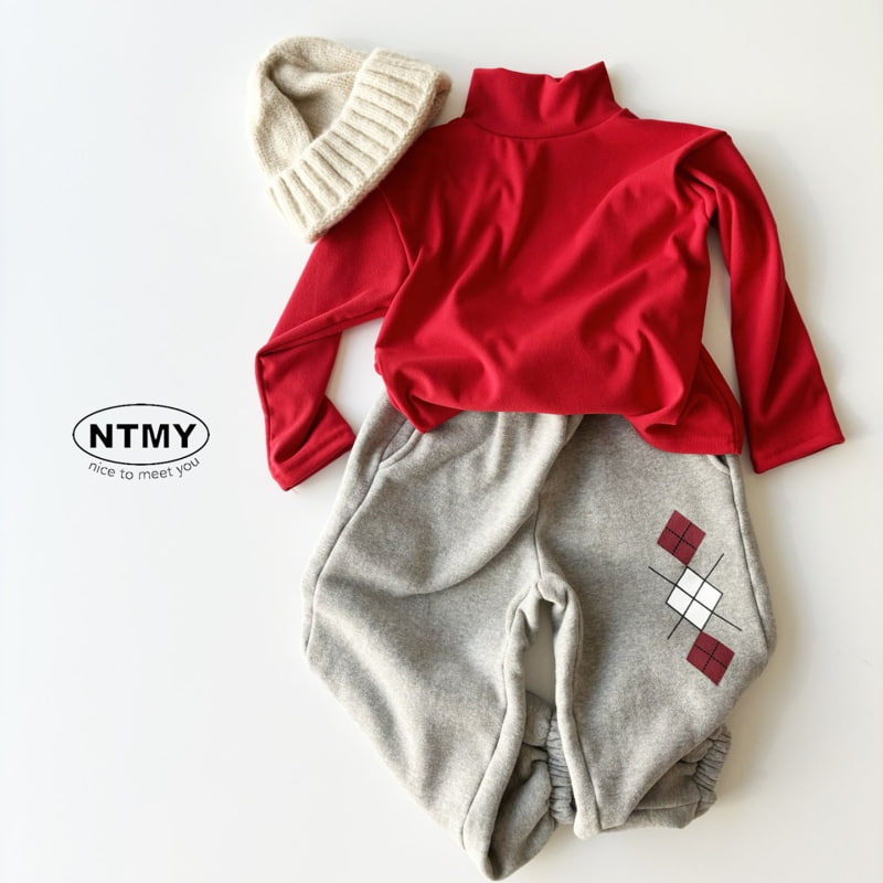 Nice To Meet You - Korean Children Fashion - #minifashionista - Argyle Jogger Pants - 8