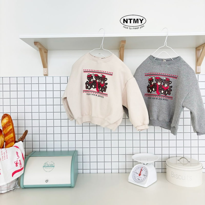 Nice To Meet You - Korean Children Fashion - #minifashionista - Three Bears Sweatshirt - 3