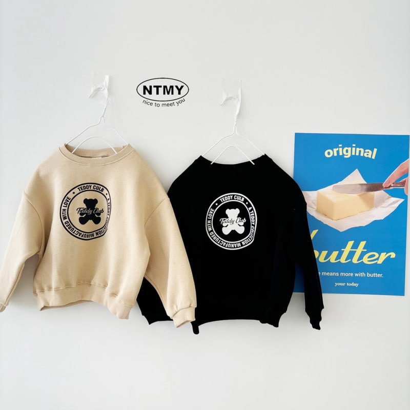 Nice To Meet You - Korean Children Fashion - #prettylittlegirls - Teddy Club Sweatshirt - 12