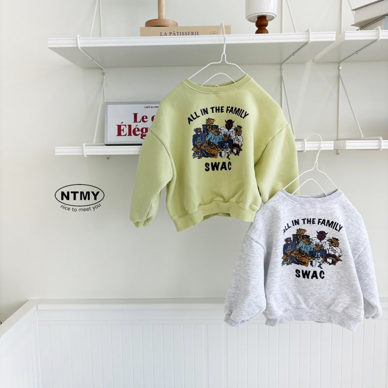 Nice To Meet You - Korean Children Fashion - #prettylittlegirls - Family Sweatshirt - 10