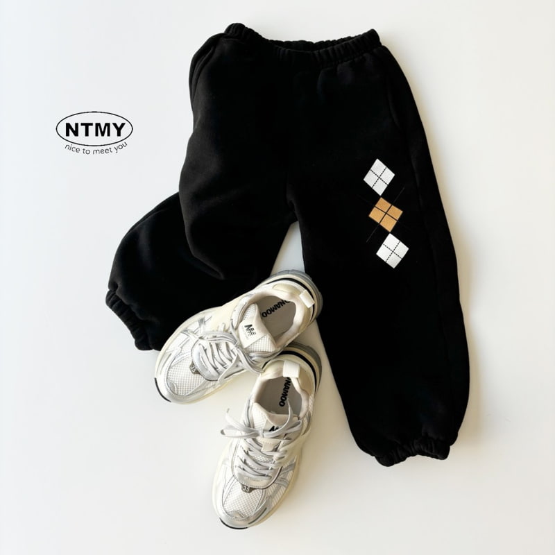 Nice To Meet You - Korean Children Fashion - #stylishchildhood - Argyle Jogger Pants - 12