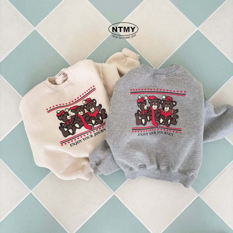 Nice To Meet You - Korean Children Fashion - #stylishchildhood - Three Bears Sweatshirt - 7