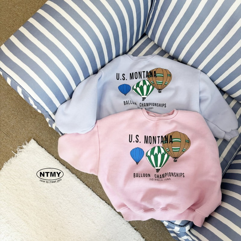 Nice To Meet You - Korean Children Fashion - #stylishchildhood - Hot Air Balloon Sweatshirt - 2