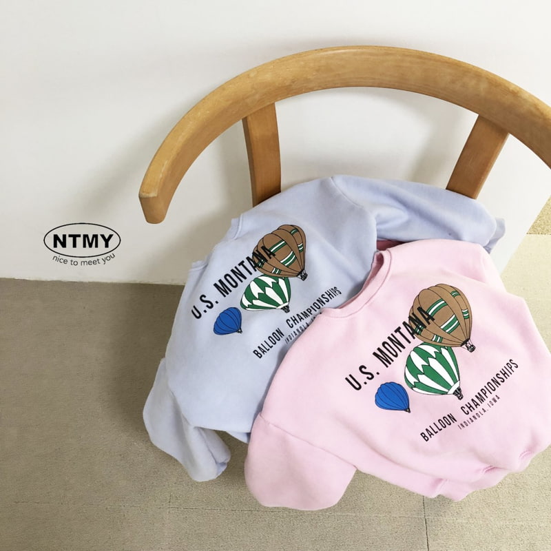 Nice To Meet You - Korean Children Fashion - #toddlerclothing - Hot Air Balloon Sweatshirt