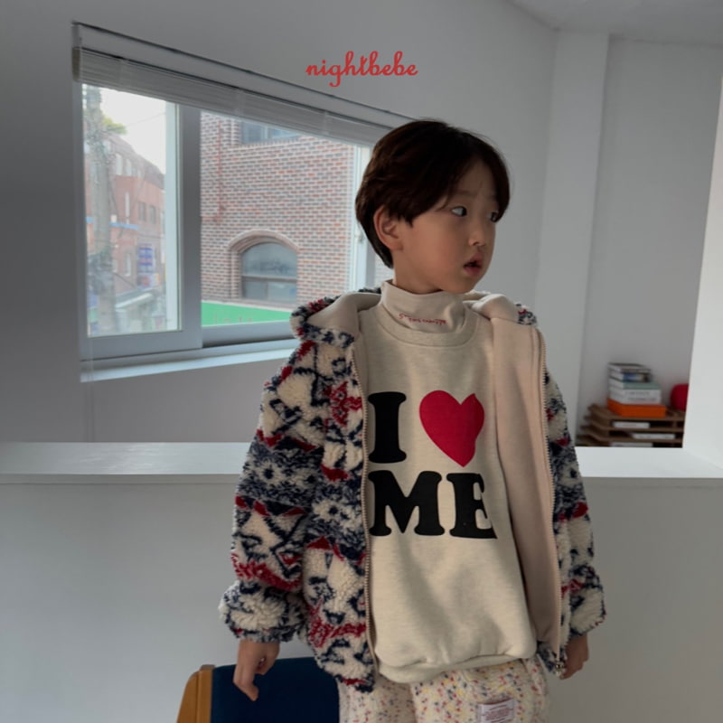 Night Bebe - Korean Children Fashion - #Kfashion4kids - Love Me Sweatshirt - 5