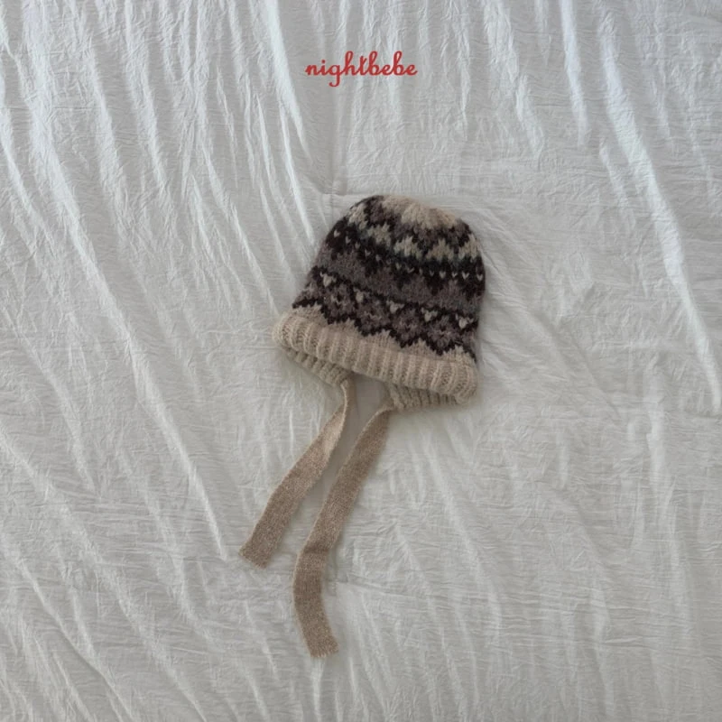 Night Bebe - Korean Children Fashion - #designkidswear - Nordic Knit Beanie - 11