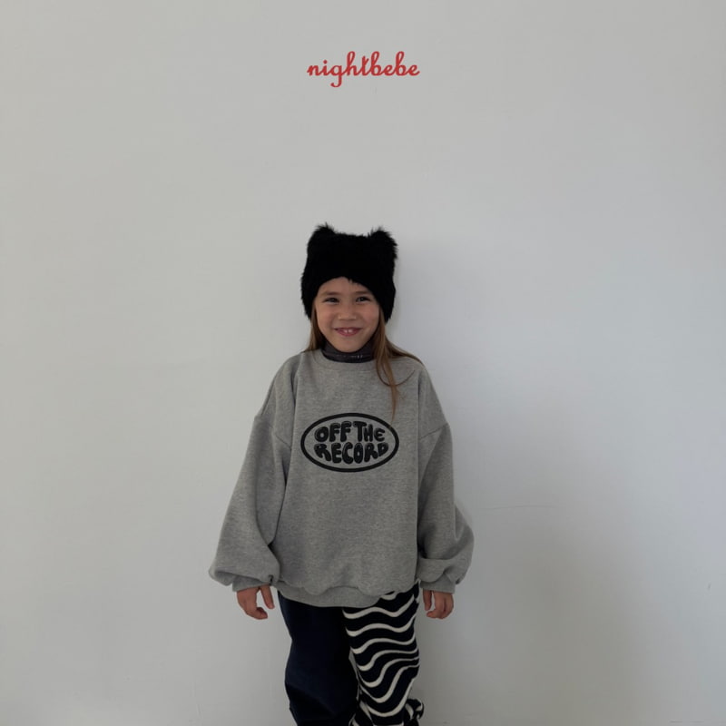 Night Bebe - Korean Children Fashion - #fashionkids - Record Sweatshirt - 2