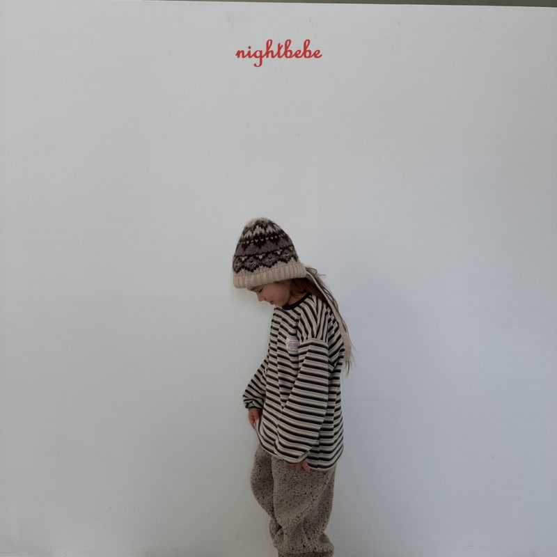 Night Bebe - Korean Children Fashion - #fashionkids - Signature Stripe Tee - 5