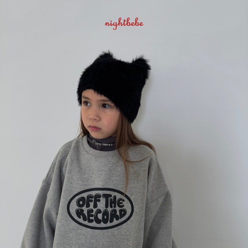 Night Bebe - Korean Children Fashion - #kidsshorts - Record Sweatshirt - 3