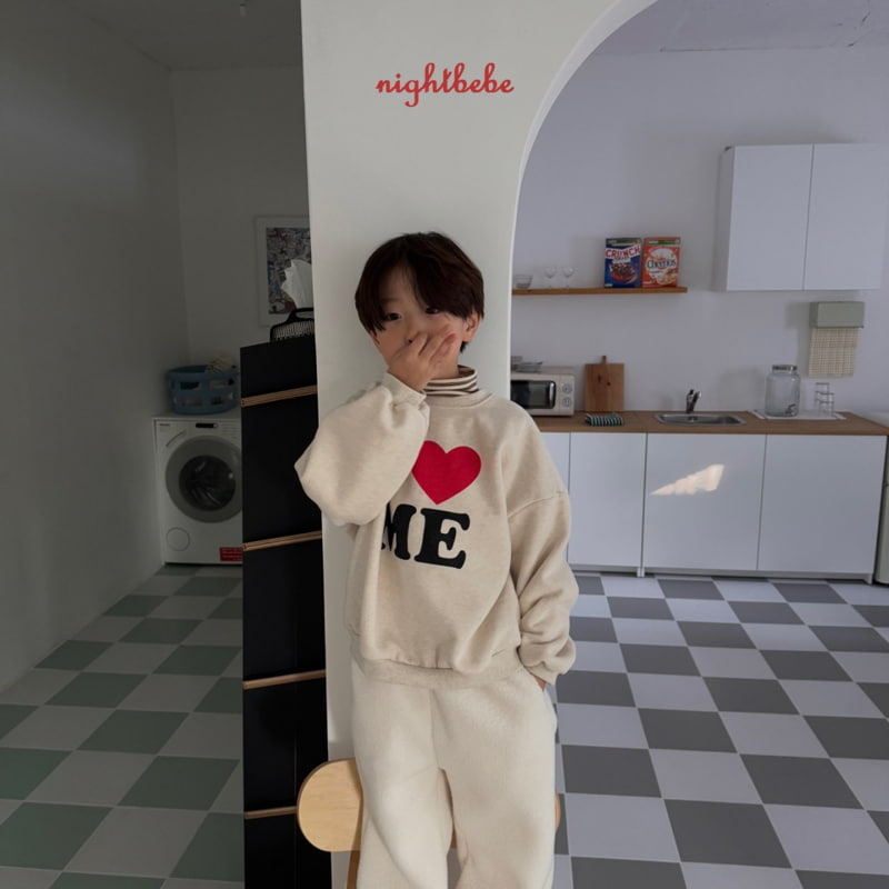 Night Bebe - Korean Children Fashion - #kidsstore - Love Me Sweatshirt - 3