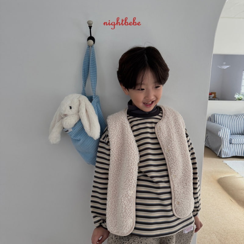 Night Bebe - Korean Children Fashion - #kidzfashiontrend - Signature Stripe Tee - 8