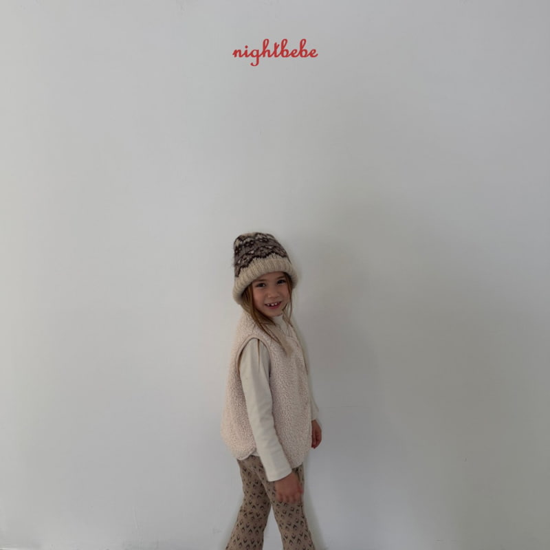 Night Bebe - Korean Children Fashion - #littlefashionista - Nordic Knit Beanie - 2