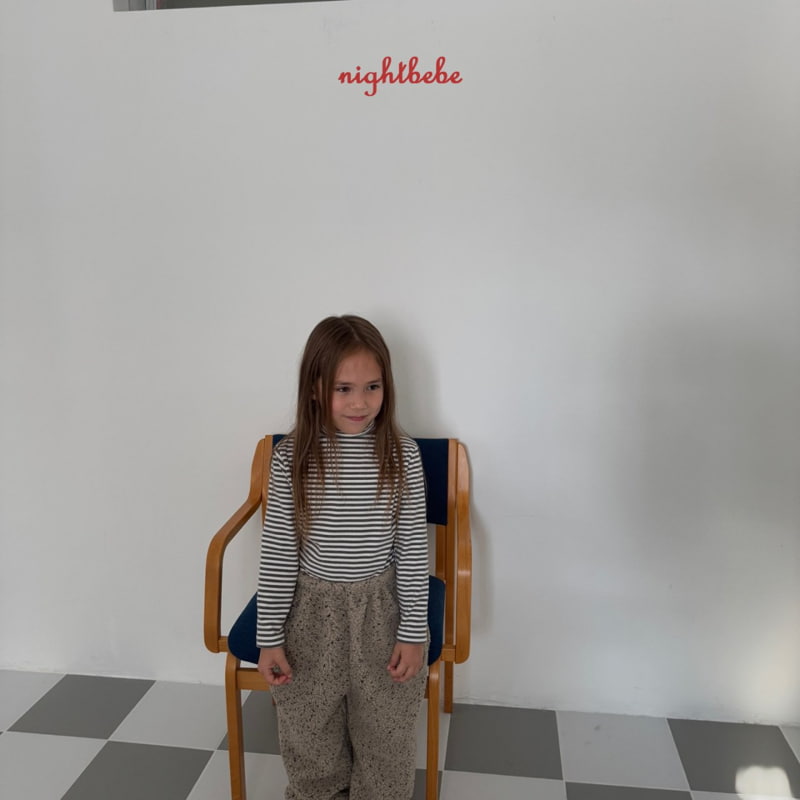 Night Bebe - Korean Children Fashion - #magicofchildhood - Basic Stripe Turtleneck Tee - 6