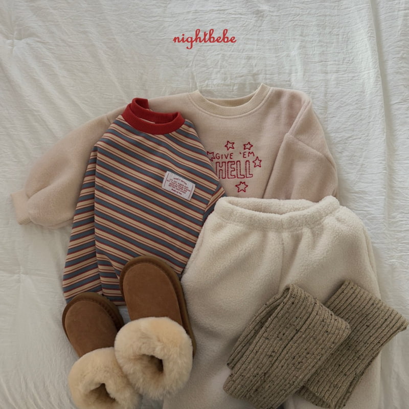 Night Bebe - Korean Children Fashion - #minifashionista - Signature Stripe Tee - 12