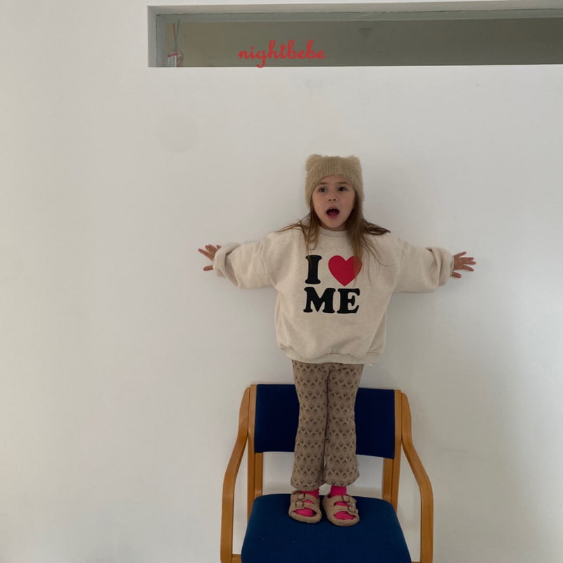 Night Bebe - Korean Children Fashion - #prettylittlegirls - Love Me Sweatshirt - 9