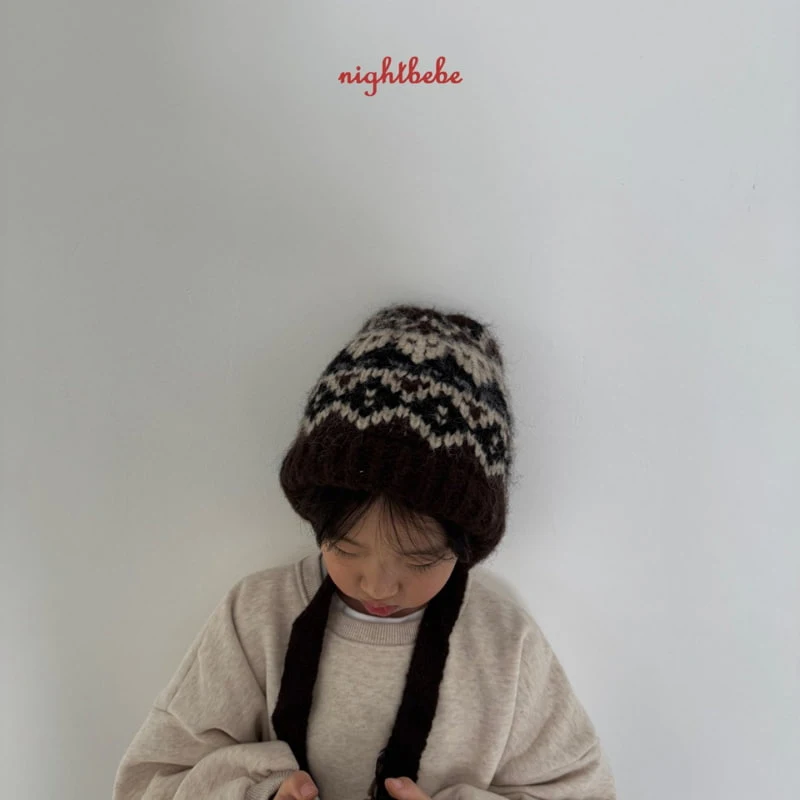 Night Bebe - Korean Children Fashion - #stylishchildhood - Nordic Knit Beanie - 8