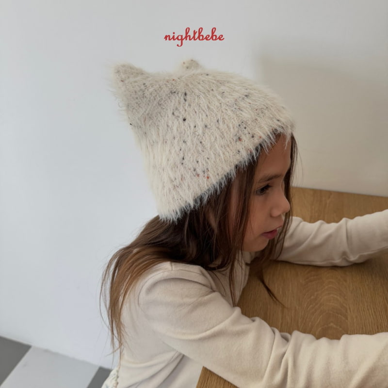 Night Bebe - Korean Children Fashion - #stylishchildhood - Meow Cat Beanie