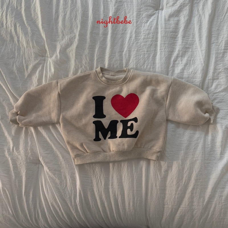 Night Bebe - Korean Children Fashion - #todddlerfashion - Love Me Sweatshirt - 10