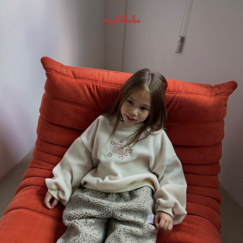 Night Bebe - Korean Children Fashion - #todddlerfashion - Winter Star Sweatshirt - 4